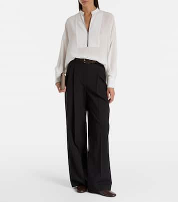 Blouse Monili en soie | Brunello Cucinelli
