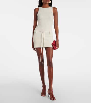 Zeal cotton and silk minidress | Aya Muse