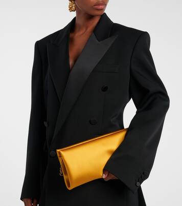 Clutch Supple aus Satin | Saint Laurent
