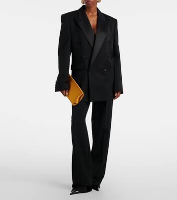 Clutch Supple aus Satin | Saint Laurent