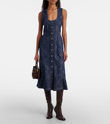 Botas altas de piel con tachuelas | Etro