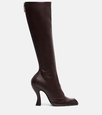 Botas altas de piel con tachuelas | Etro