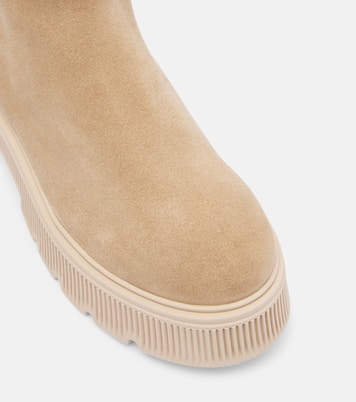 Turin shearling-trimmed suede ankle boots | Bogner