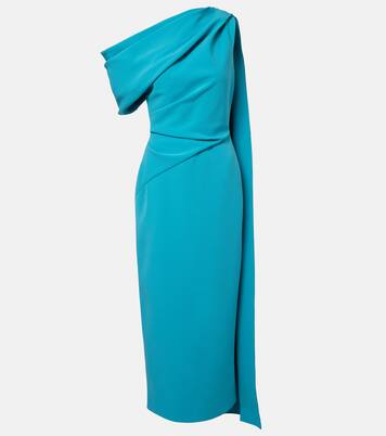 Maite caped crêpe midi dress | Roksanda