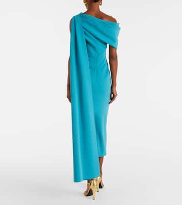 Maite caped crêpe midi dress | Roksanda