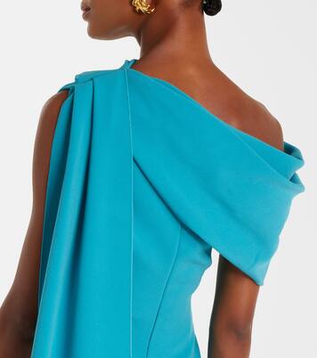 Maite caped crêpe midi dress | Roksanda