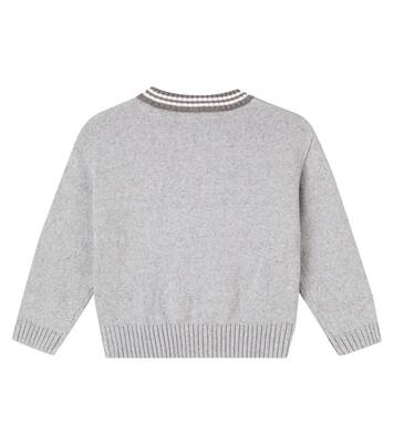 x E.T. intarsia cotton sweater | Mini Rodini