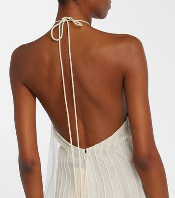 Epi halterneck tulle maxi dress | Jacquemus