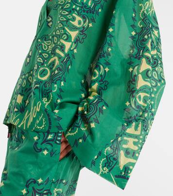 Bandana oversized cotton muslin top | The Attico