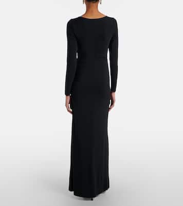 Viela gathered jersey maxi dress | Veronica Beard