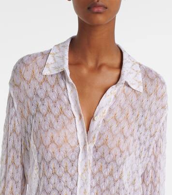 Open-knit lamé shirt | Missoni