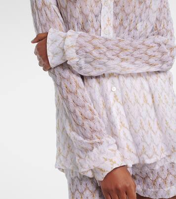 Open-knit lamé shirt | Missoni