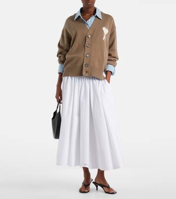 Ami de Cœur wool and cotton cardigan | Ami Paris