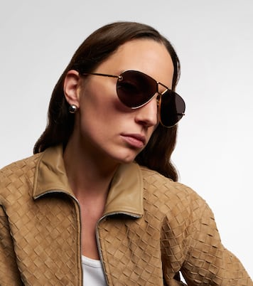 Drop飞行员太阳镜 | Bottega Veneta