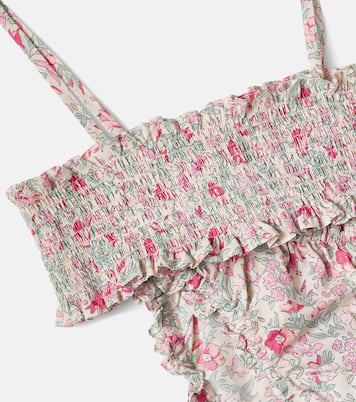 Bikini Finlay en coton froncé à fleurs | Bonpoint