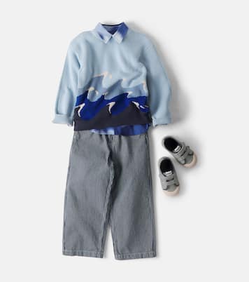 Knud jacquard sweater | Wheat