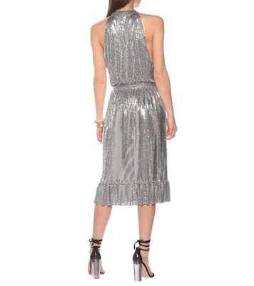 Midikleid aus Metallic-Mesh | Rabanne