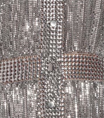 Midikleid aus Metallic-Mesh | Rabanne