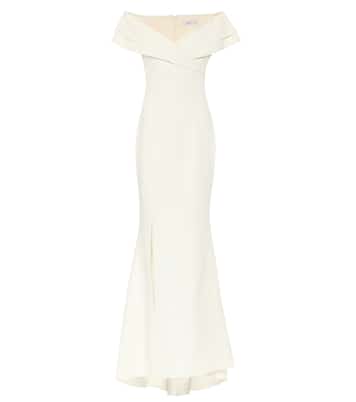 Bridal - Abito lungo Madison in crêpe | Safiyaa
