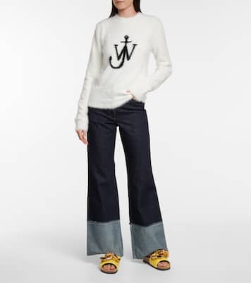 Embellished leather slides | JW Anderson