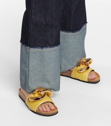 Embellished leather slides | JW Anderson