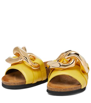 Embellished leather slides | JW Anderson