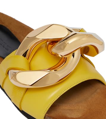 Embellished leather slides | JW Anderson