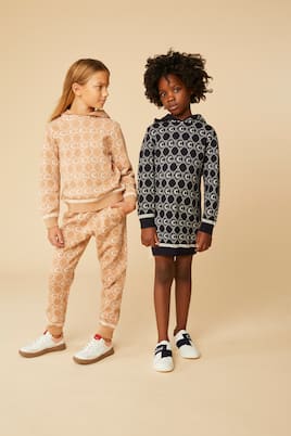Hoodie aus Baumwolle und Wolle | Chloé Kids