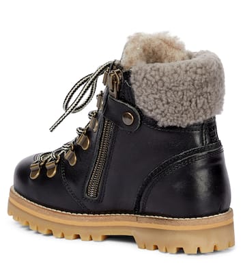 Bottines en cuir et shearling | Petit Nord