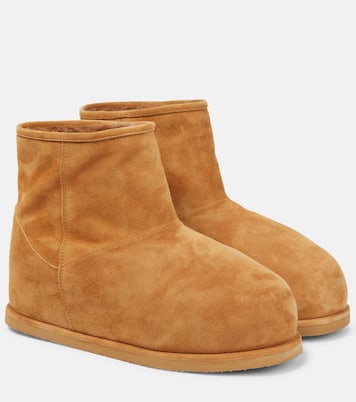 Ankle Boots Heidi aus Veloursleder | Amina Muaddi