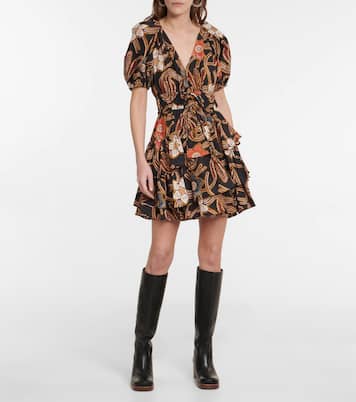 Bedrucktes Minikleid Farah aus Seide | Ulla Johnson