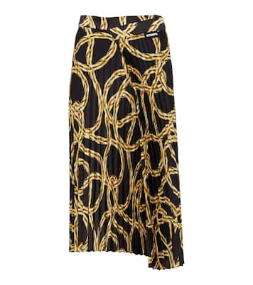 Falda midi plisada estampada | Vetements