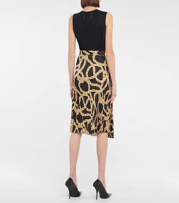 Falda midi plisada estampada | Vetements