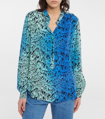Printed silk blouse | Stella McCartney