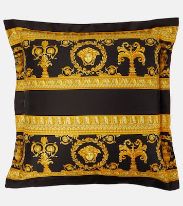 Barocco printed cotton cushion | Versace Home