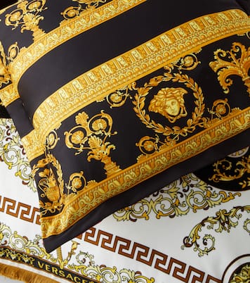 Barocco printed cotton cushion | Versace Home