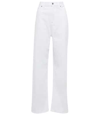 Jeans a gamba larga e vita alta | Valentino