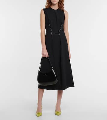 Slingback-Wedges aus Leder | Prada