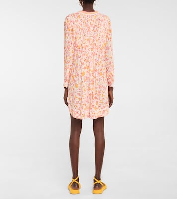 Ola floral rayon georgette minidress | Poupette St Barth