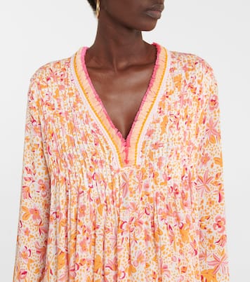 Ola floral rayon georgette minidress | Poupette St Barth