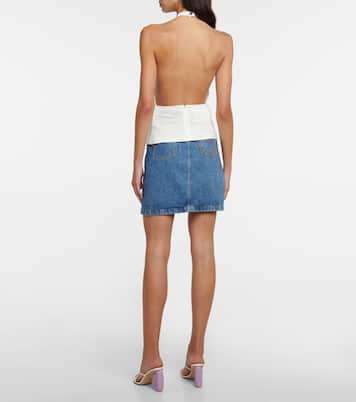 Chain-embellished halterneck top | JW Anderson