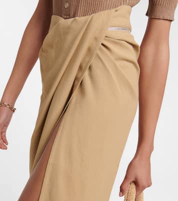 Falda La Jupe Bodri drapeada | Jacquemus