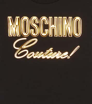 T-shirt in misto cotone con logo | Moschino Kids