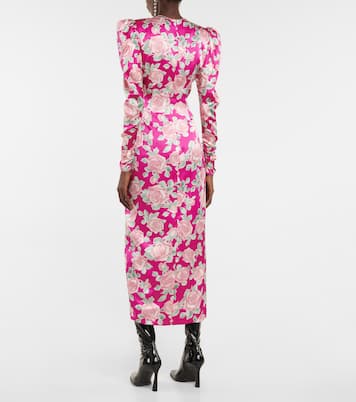 Maxikleid aus Seidensatin | Alessandra Rich