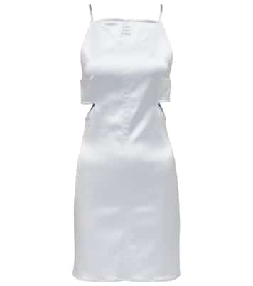 Miniabito in raso con cut-out | Courrèges