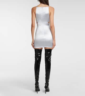 Miniabito in raso con cut-out | Courrèges