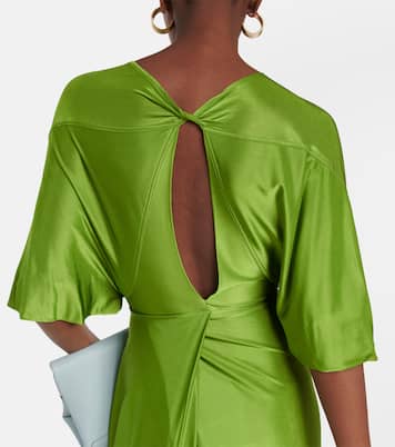 Abito midi in raso | Victoria Beckham