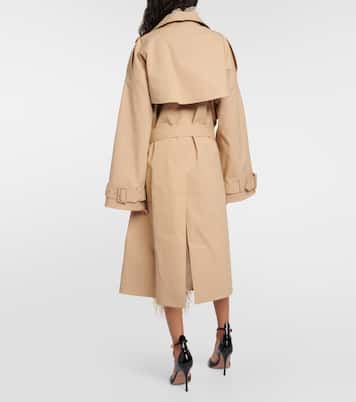 Trench in cotone con piume | Valentino
