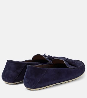 Mokassins Dot Sole aus Veloursleder | Loro Piana