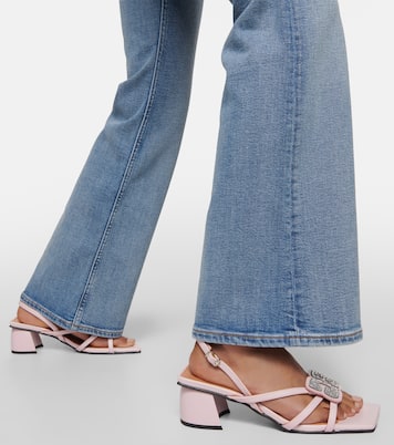 Verzierte Sandalen aus Lederimitat | Ganni